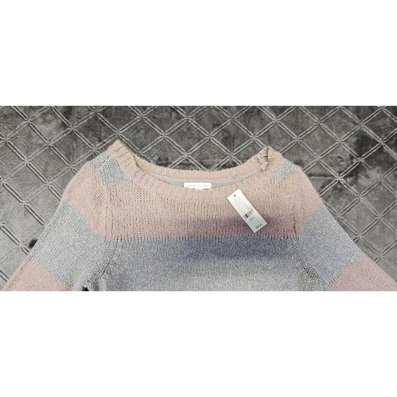 New York & Company Knit Sweater - Dusty Rose & Metallic Color - Size Small - NWT - Picture 3 of 8